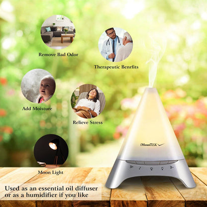 Skorter | 120ml Cooling mist humidifier Ultrasonic aroma essential oil diffuser