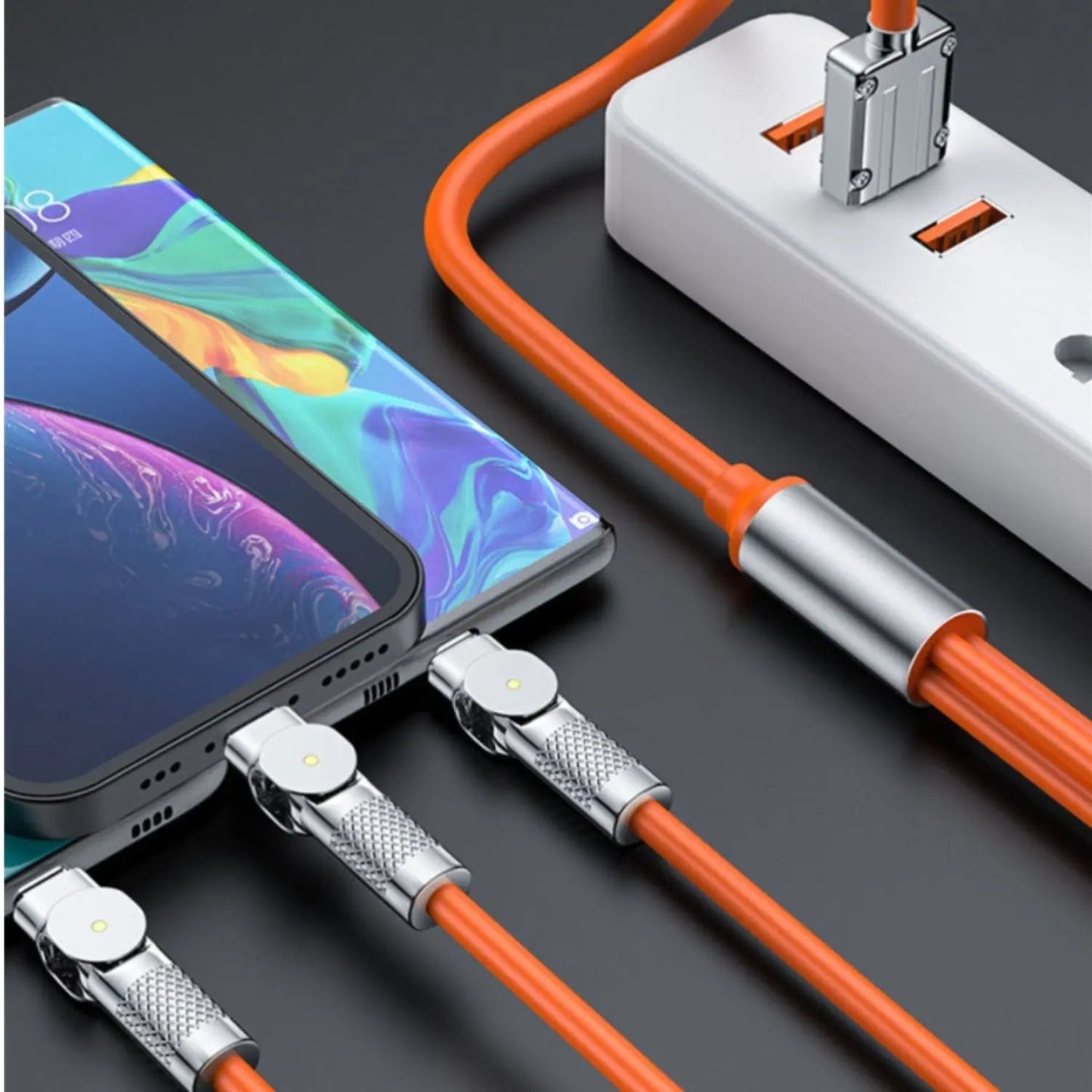 Skorter | Fast 120W Triple Charging Cable - Simple and Efficient