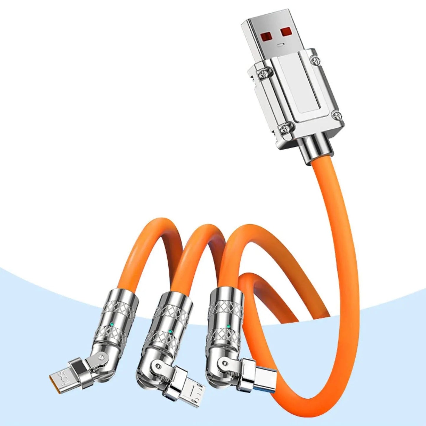 Skorter | Fast 120W Triple Charging Cable - Simple and Efficient