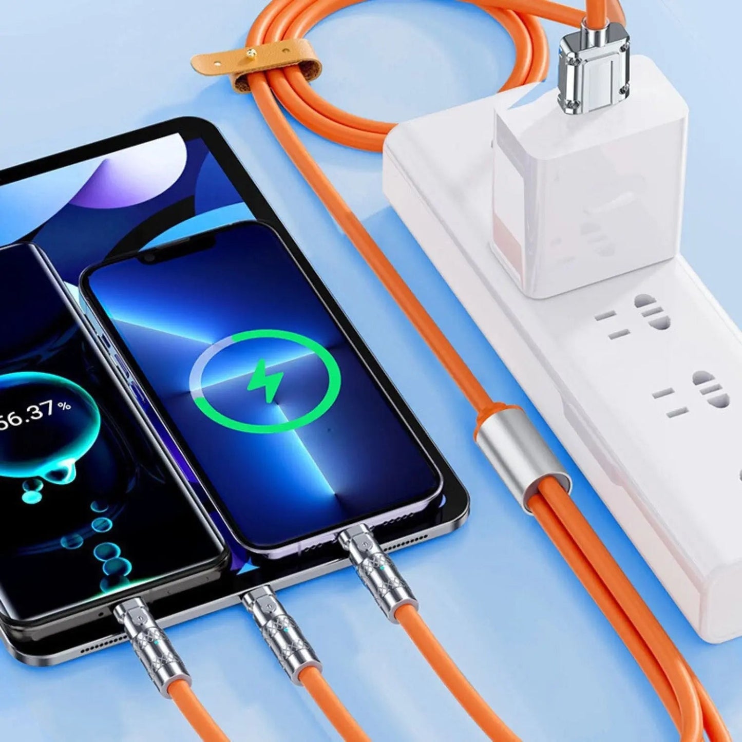 Skorter | Fast 120W Triple Charging Cable - Simple and Efficient
