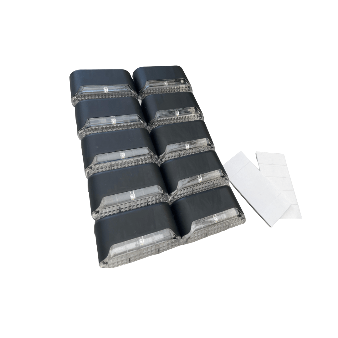 Skorter | Self-Adhesive Solar Outdoor Lights – Waterproof Wall-Mounted LED Step Lamps for Gardens, Patios & Pathways