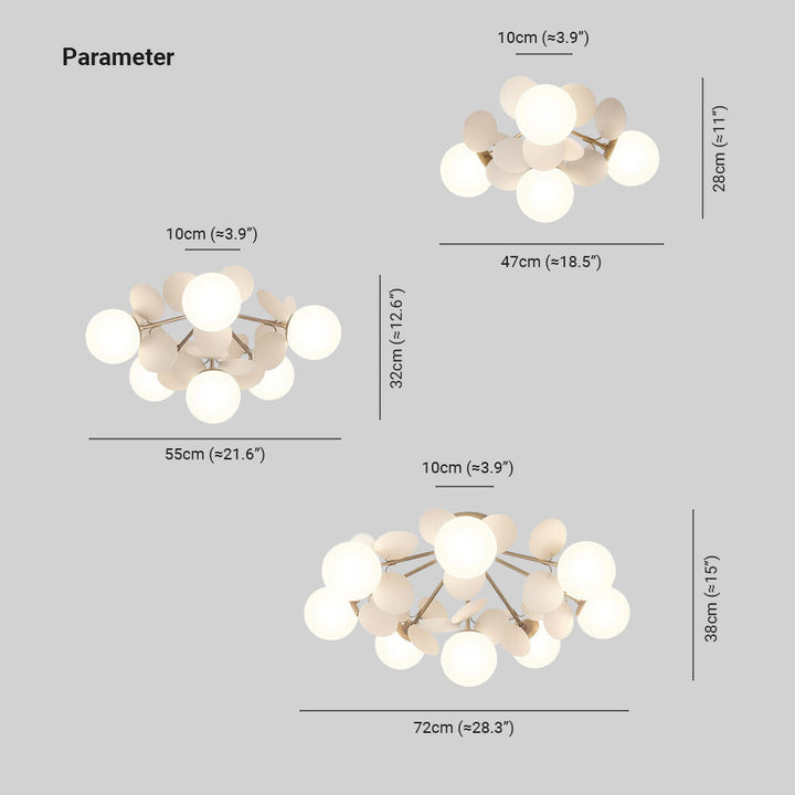Skorter | Flower Branch Chandelier Living Room