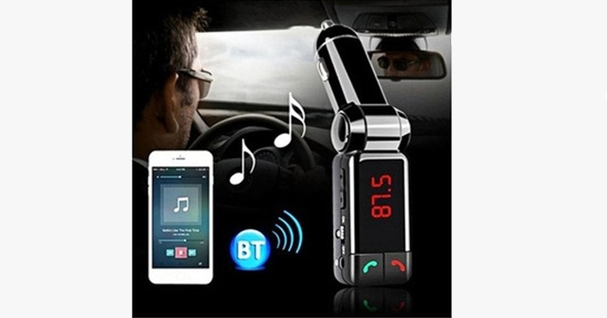 Skorter | Bluetooth Car Adapter - used for hands-free calls, listening to music, and receiving audible instructions