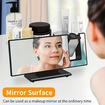 Skorter | TimeView - Projector Alarm Clock with Mirror and LED Screen