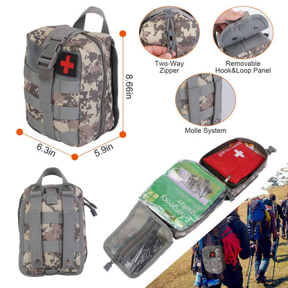 Skorter | 125-Pieces: Emergency Survival Gear Tactical for Outdoor Adventures