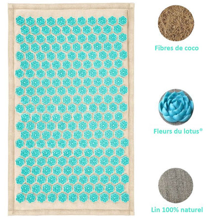 Skorter | Acupressure mat with Pillow and 5500 Pressure Points – The Florapress Relaxation Set