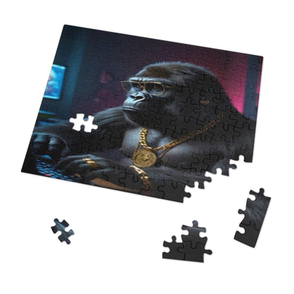 Skorter | Cool Blinged-Out Gorilla Puzzle (30, 110, 252, 500 Pieces)