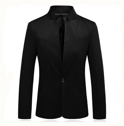 Men's modern blazer jacket with small stand-up collar Skorter