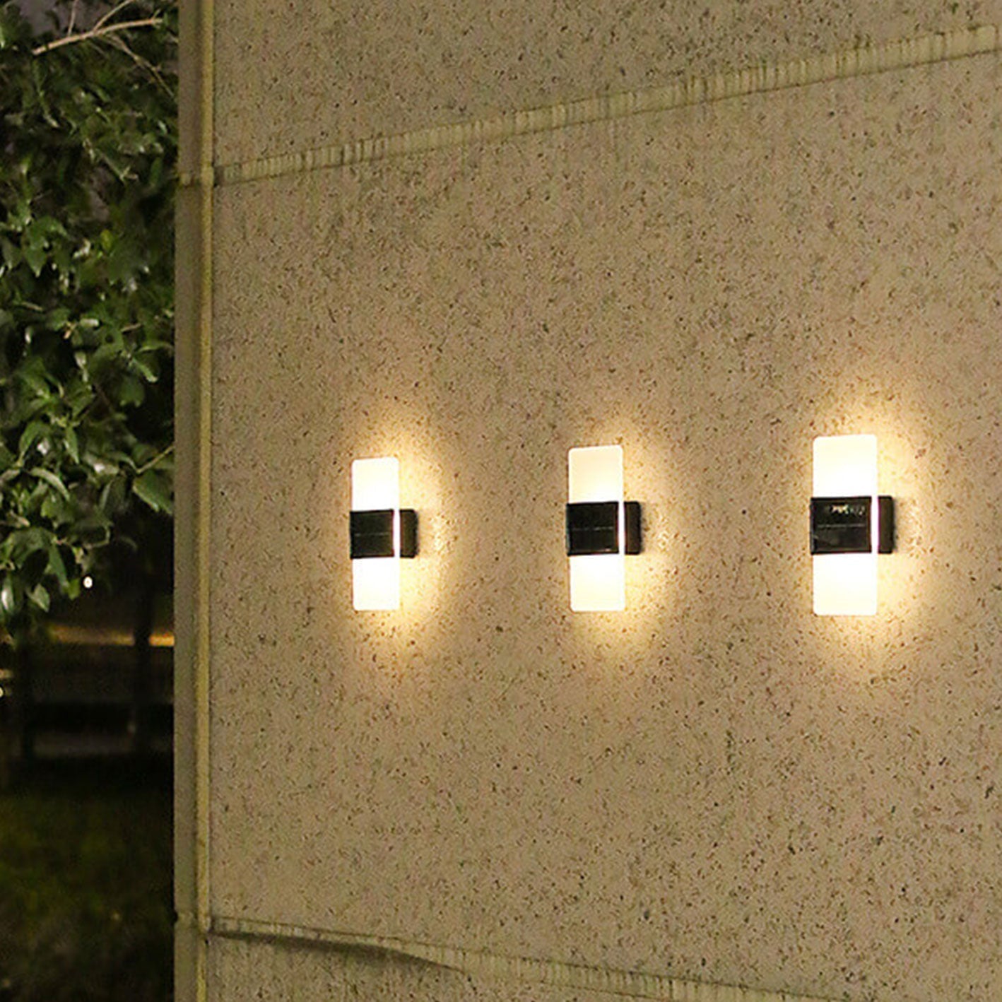 Skorter | LumaZen Solar LED Wall Lamp | Weatherproof | Solar Powered Outdoor Lighting | Garden & Patio Decor