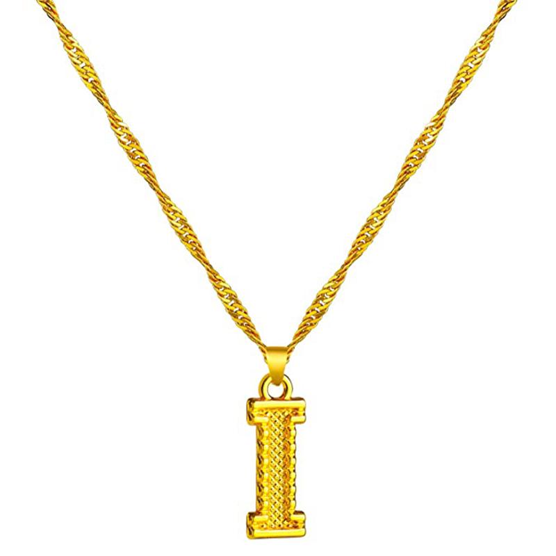 Skorter | 18K gold-plated initial letter necklace