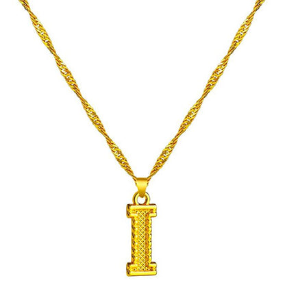 Skorter | 18K gold-plated initial letter necklace