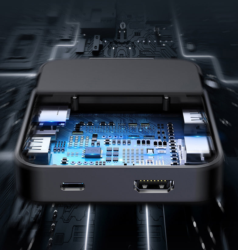 Skorter | 7-in-1 USB/Type-C To HDMI HUB Docking Station & Power Adapter