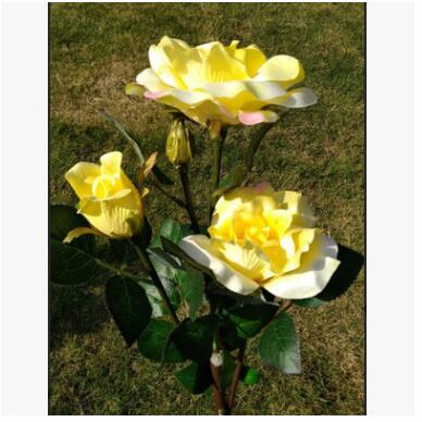 Skorter | Solar-powered rose lights – garden stakes with solar panel for decorative lighting