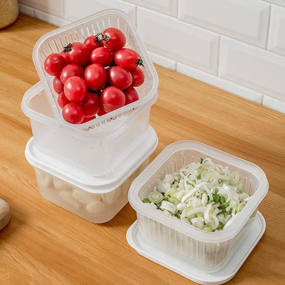skorter | Transparent Double-Layer Sealed Storage Box