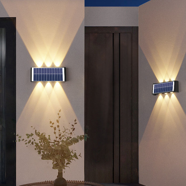 Skorter | Modern Simplicity Solar Waterproof Rectangular ABS PMMA LED Wall Light Lamp For Outdoor Patio