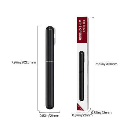 skorter | 2-In-1 Air Pressure Pump Wine Bottle Opener With Foil Cutter