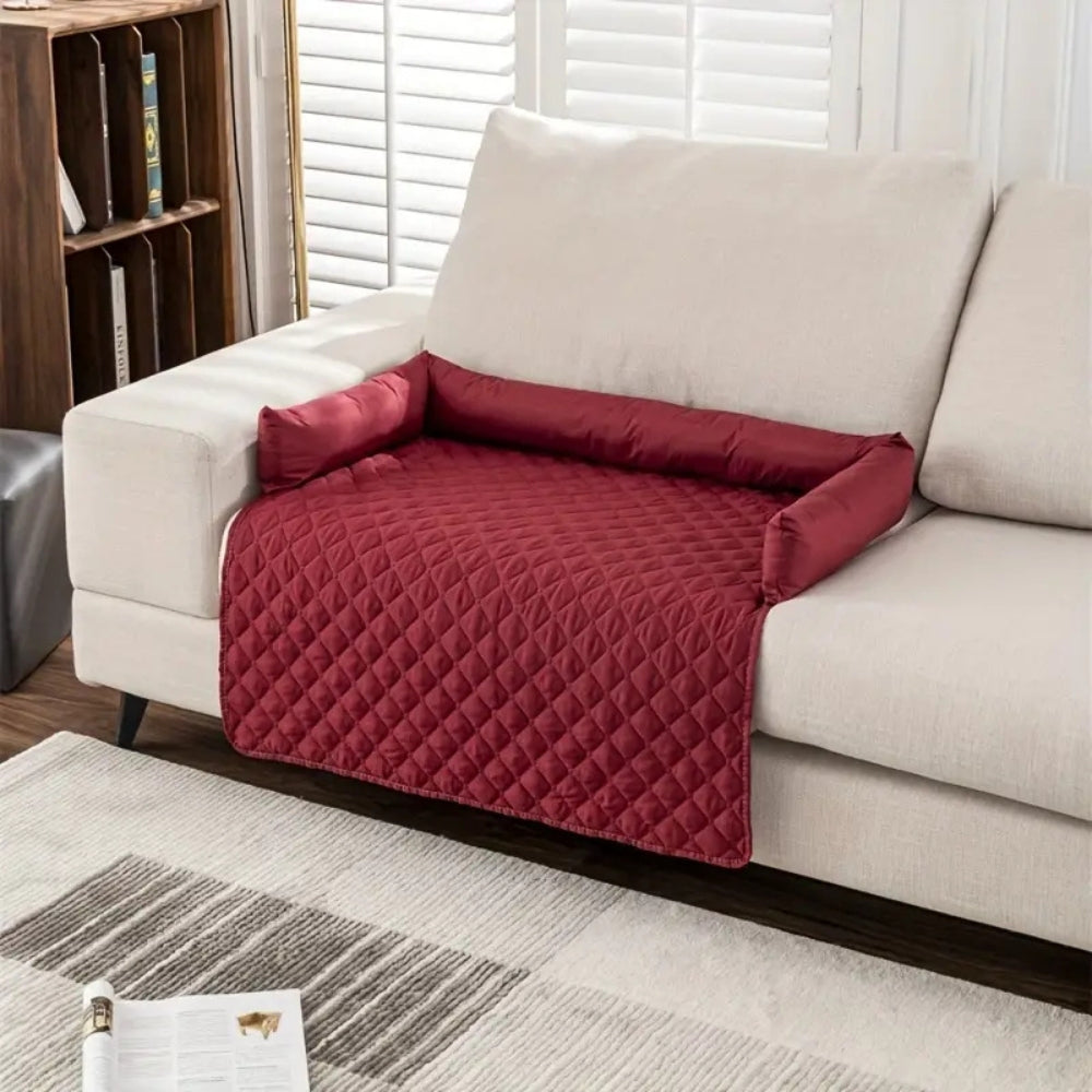 Skorter | Bolstered Quilted Pet Sofa Protector