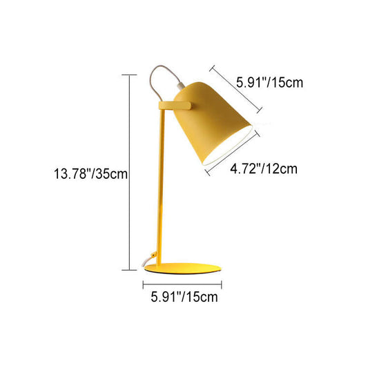 Skorter | Nordic Macaron Color Creative Iron Bucket Design Light Table Lamp