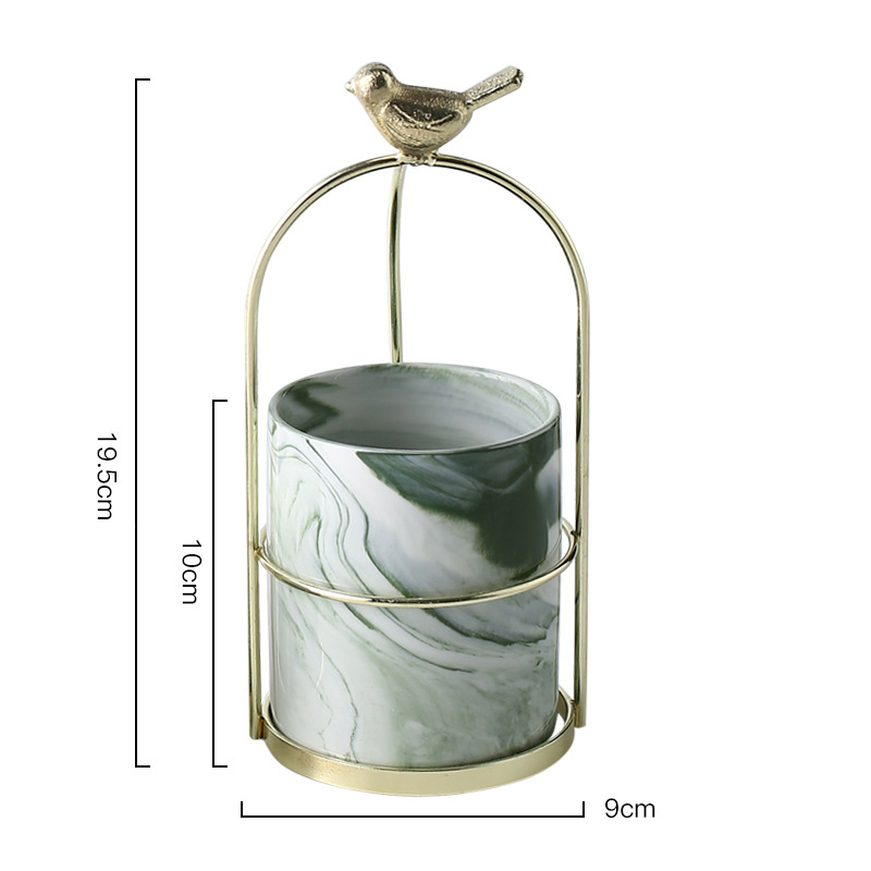 Skorter | Flower plant pots with bird design for stylish decoration