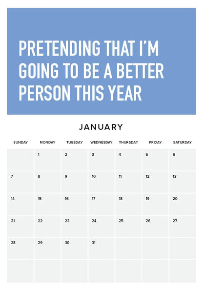 skorter | Being an Adult is Hard 2024 Wall Calendar