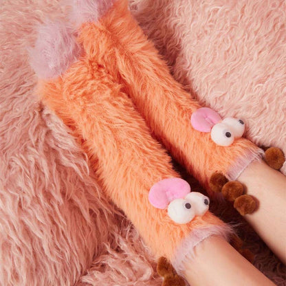 Skorter | Coral velour three-dimensional original socks