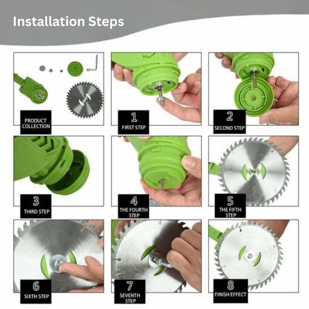 Skorter | Cordless Grass Trimmer with Adjustable Cutting Width for Lawn Care & Garden Maintenance