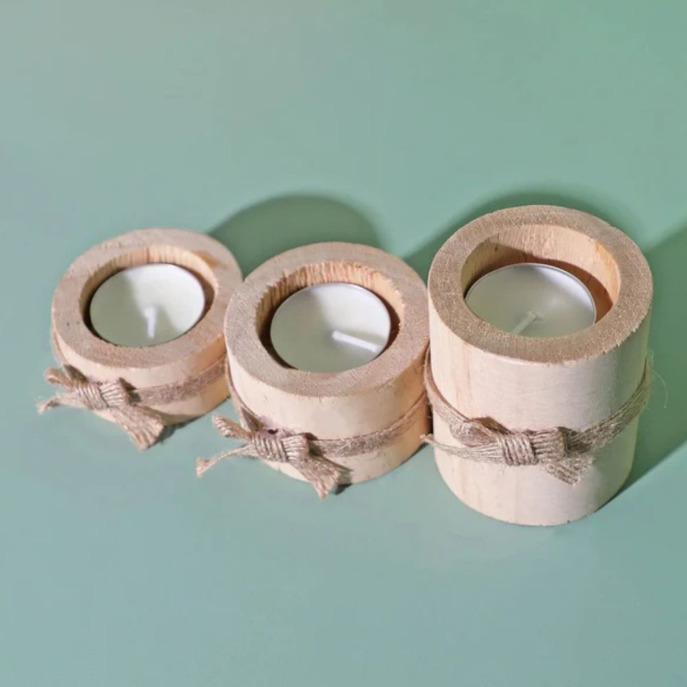 Skorter | Bamboo Essence Candle Holders | 3 sets