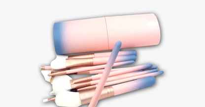 Skorter | 12-piece Pink Ombre Brush Set – Apply makeup like a pro!