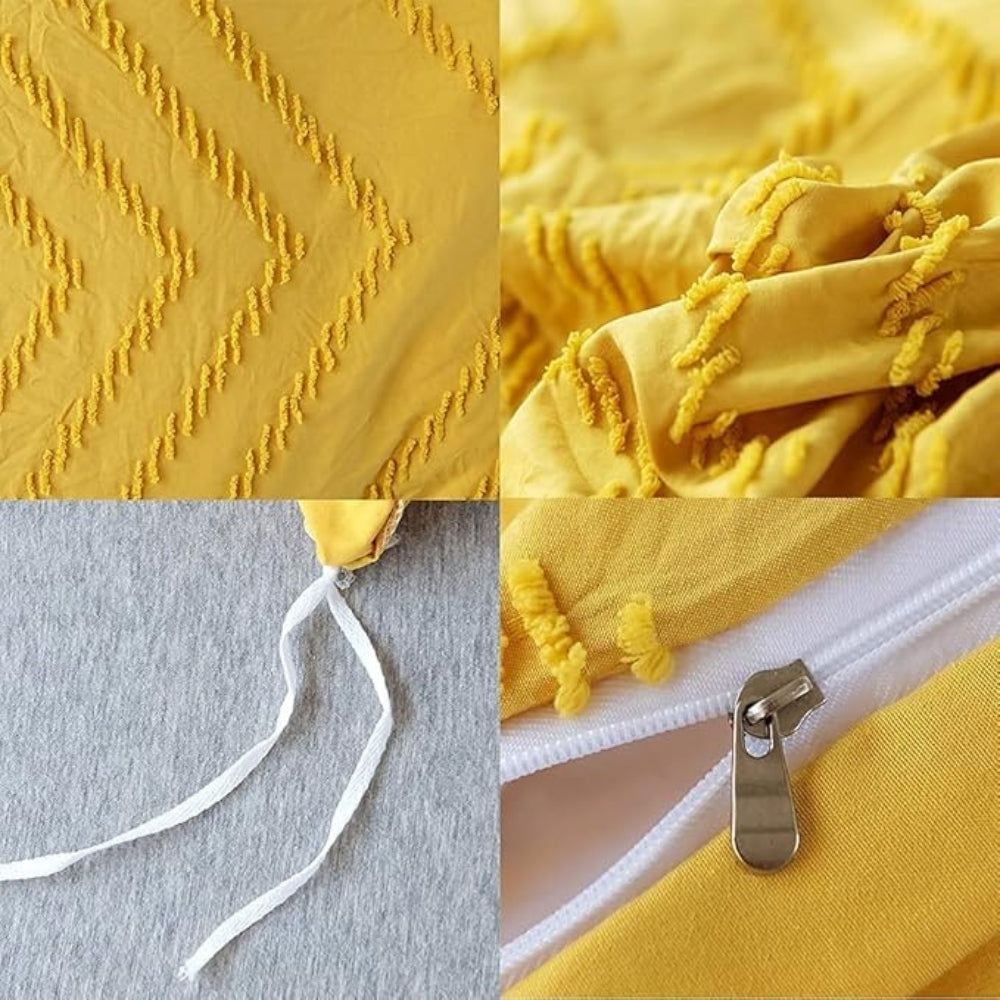 Skorter | Chevron Plush Quilt Cover | 3pcs Set