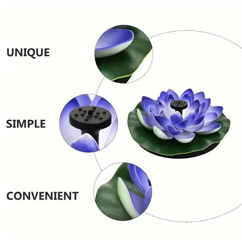 Skorter | Lotus-shaped solar fountain pond decoration