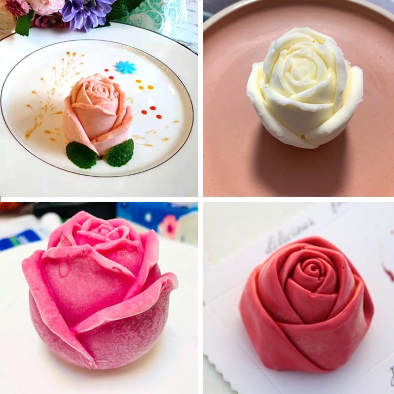 skorter | 3d Silicone Rose Shape Ice Cube Tray