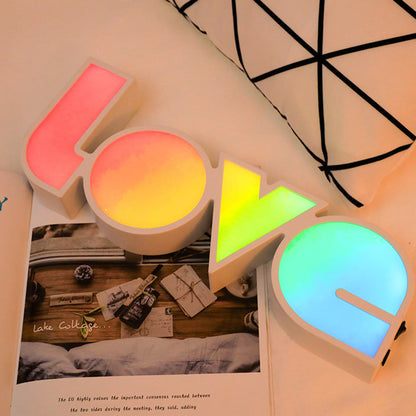 Skorter | Modern Art Deco waterproof PS LOVE letters LED table lamp for the bedroom