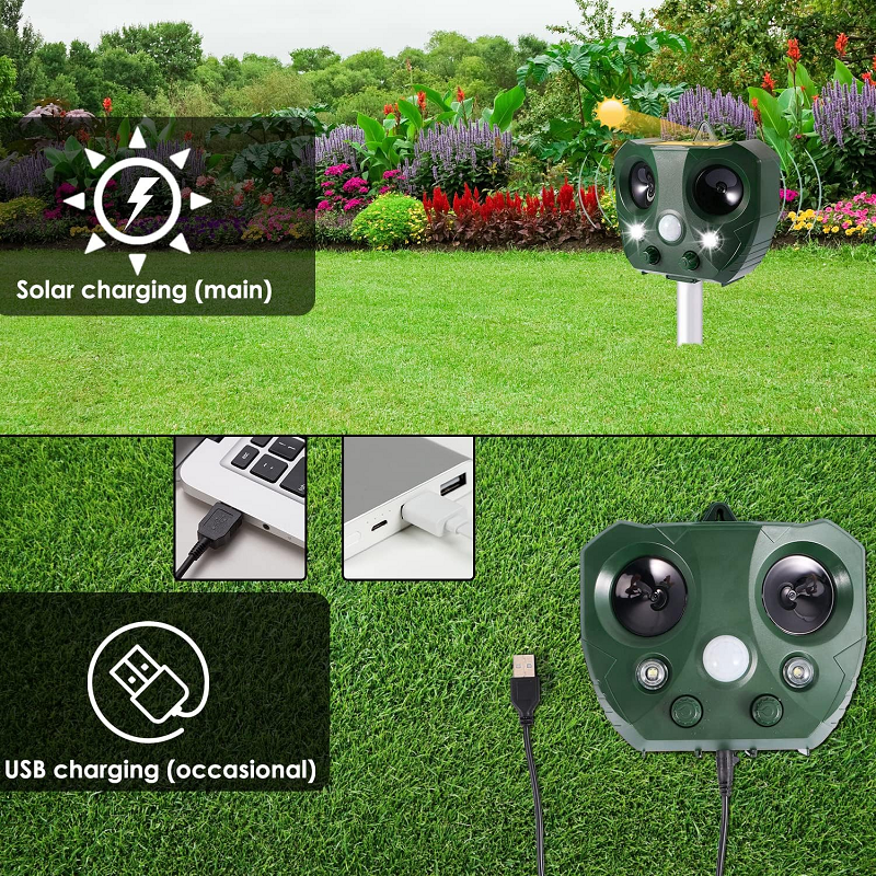 Skorter | Ultrasonic Bird Repeller, Solar Powered
