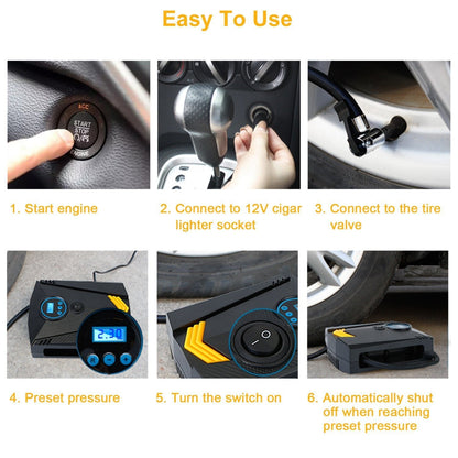 Skorter | 12V DC 100W 150PSI Digital Tire Inflator