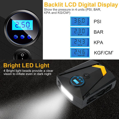 Skorter | 12V DC 100W 150PSI Digital Tire Inflator