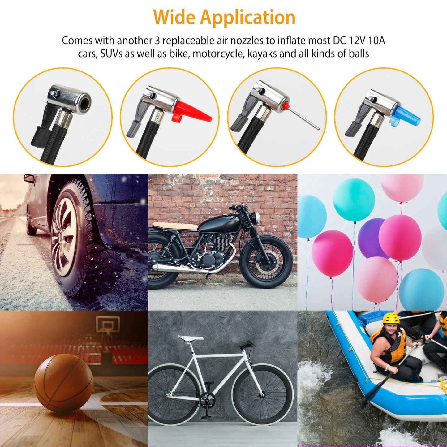 Skorter | 12V Digital Tire Pump with LED Light 150 PSI