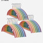 " Non-Slip Space Saving Hangers in Rainbow Colors