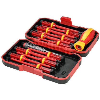 Skorter | 13-Piece: 1000V Replaceable Insulated Screwdriver Set