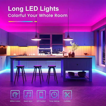 Skorter | 130 Ft. RGB 24V LED strips with app-controlled remote