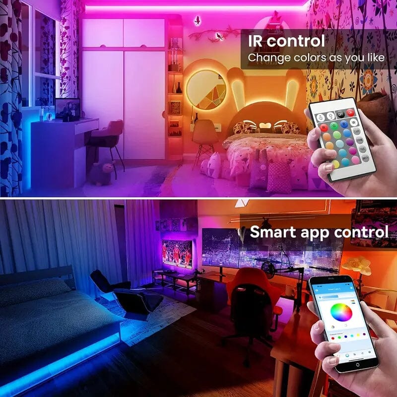 Skorter | 130 Ft. RGB 24V LED strips with app-controlled remote
