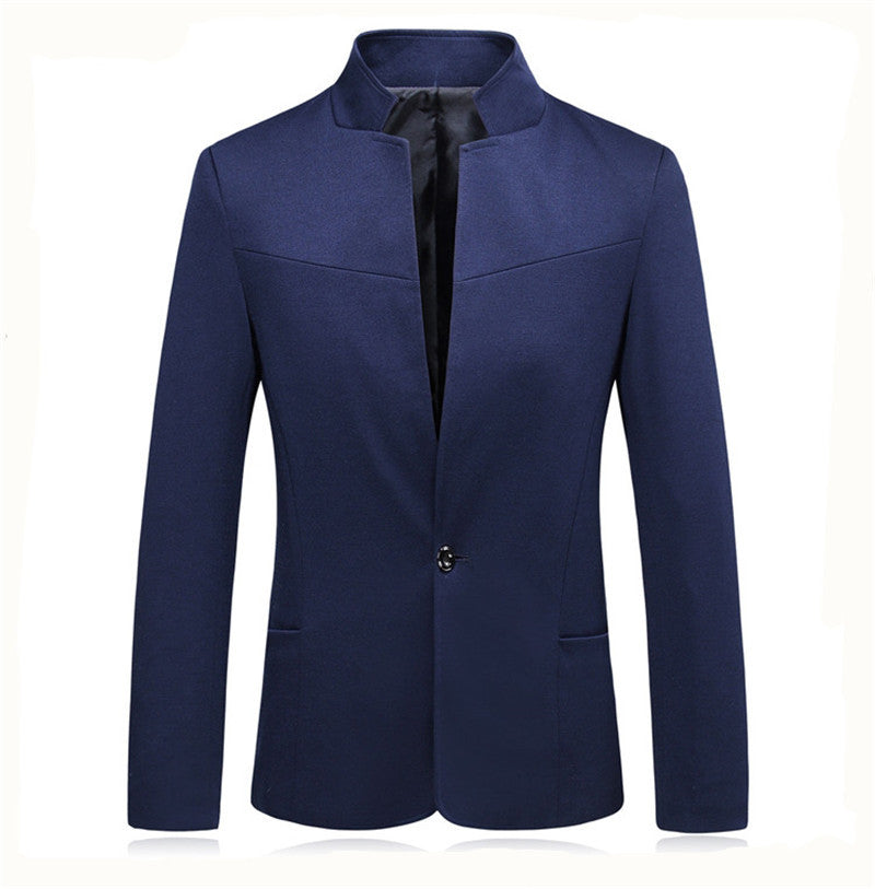 Men's modern blazer jacket with small stand-up collar Skorter