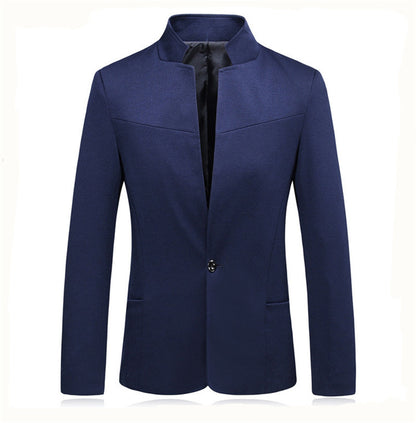 Men's modern blazer jacket with small stand-up collar Skorter