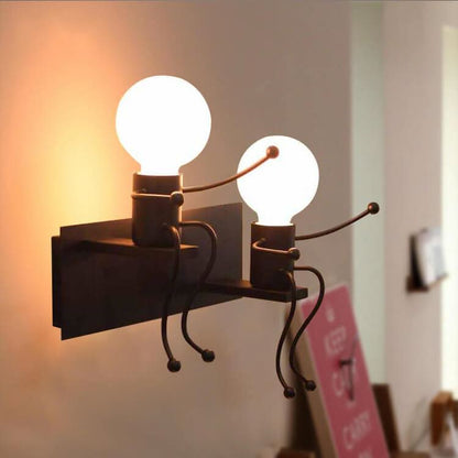 Skorter | Metal Master - Robot Wall Lamp of Wrought Iron