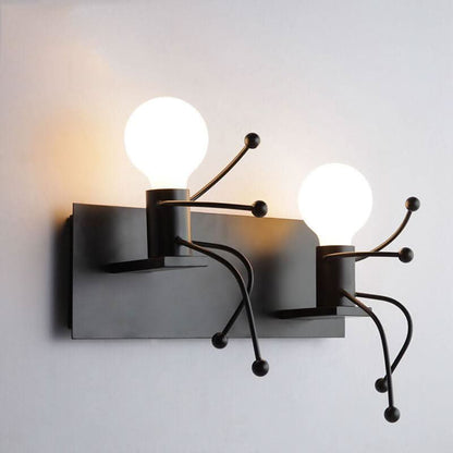 Skorter | Metal Master - Robot Wall Lamp of Wrought Iron