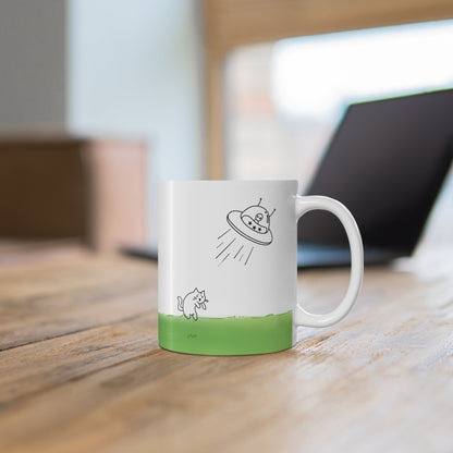 Skorter | Abducting Cat Mug