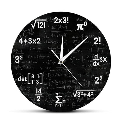 Skorter | Mathematical Wall Clock with Black Symbol Design