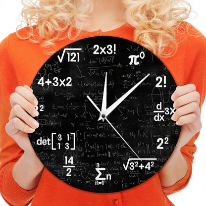 Skorter | Mathematical Wall Clock with Black Symbol Design