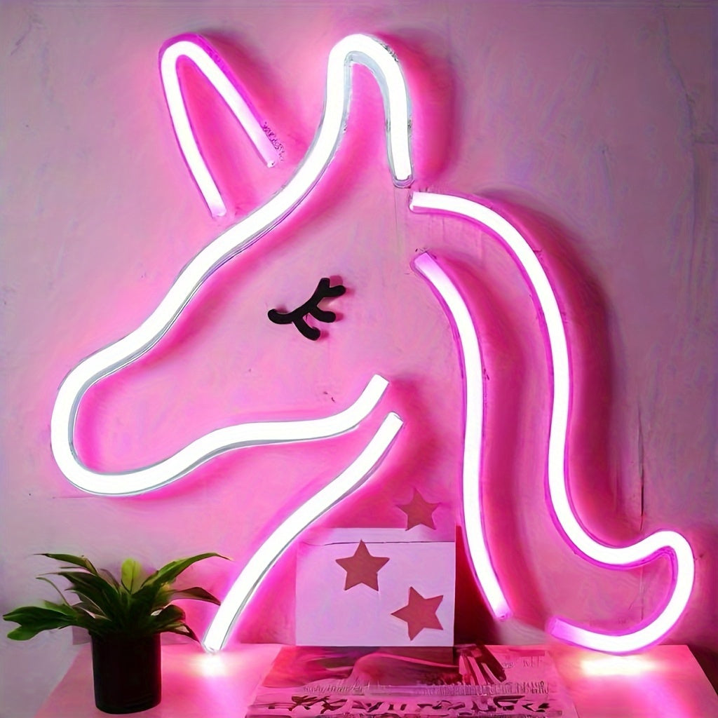 Skorter | NeonMagic - Pink Mythical Creature LED Wall Lamp
