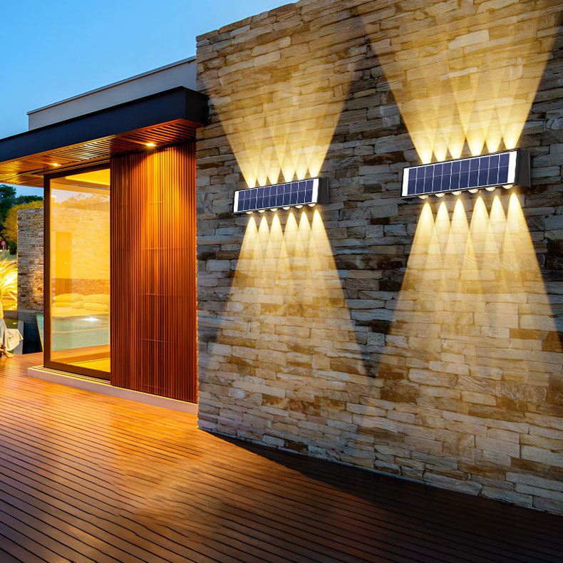 Skorter | Modern Simplicity Solar Waterproof Rectangular ABS PMMA LED Wall Light Lamp For Outdoor Patio