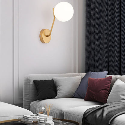 Skorter | Modern Bowl-shaped Glass Wall Lamp